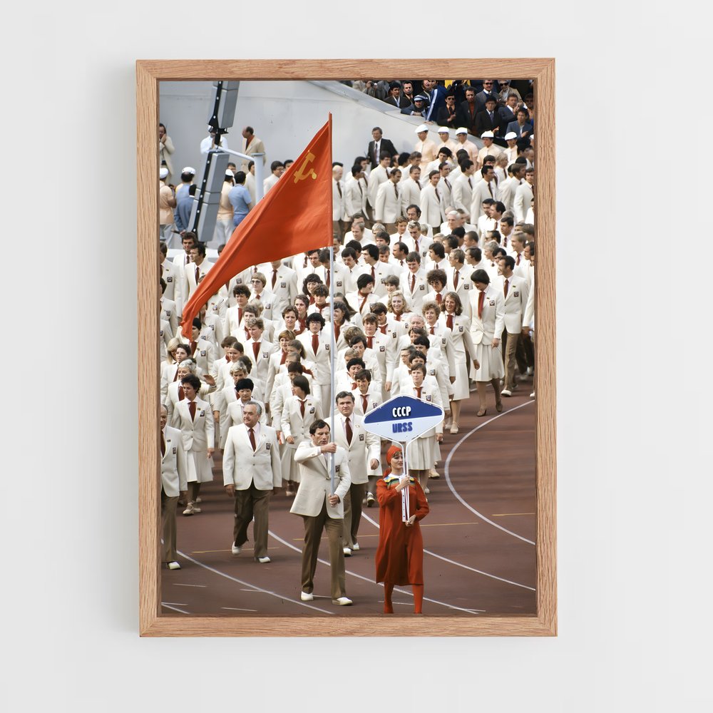 Poster La Course de Moscou – affiche Jeux Olympiques (vue 4)